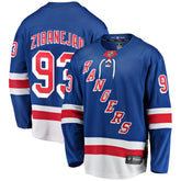NHL Mika Zibanejad New York Rangers Fanatics Home Breakaway Player Jersey - Blue