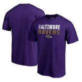 Baltimore Ravens Iconic Collection Fade Out T-Shirt Purple