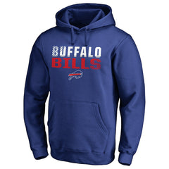 Buffalo Bills Iconic Collection Fade Out Pullover Hoodie Royal