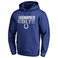 Indianapolis Colts Iconic Collection Fade Out Pullover Hoodie Royal