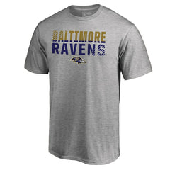 Baltimore Ravens Iconic Collection Fade Out T-Shirt Ash