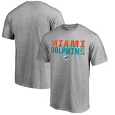 Miami Dolphins Iconic Collection Fade Out T-Shirt Ash