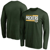 Green Bay Packers Iconic Collection On Side Stripe Long Sleeve T-Shirt Green