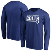 Indianapolis Colts Iconic Collection On Side Stripe Long Sleeve T-Shirt Royal