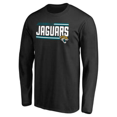 Jacksonville Jaguars Iconic Collection On Side Stripe Long Sleeve T-Shirt Black