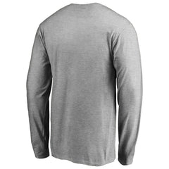 Miami Dolphins Iconic Collection On Side Stripe Long Sleeve T-Shirt Ash
