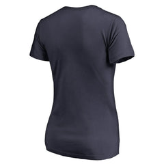 Atlanta Braves Women's X-Ray V-Neck T-Shirt - Navy T-shirts