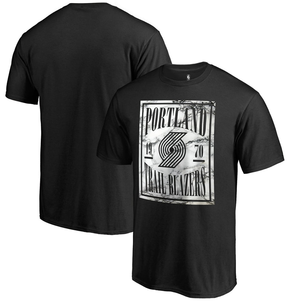 Portland Trail Blazers Black Court Vision T-Shirt