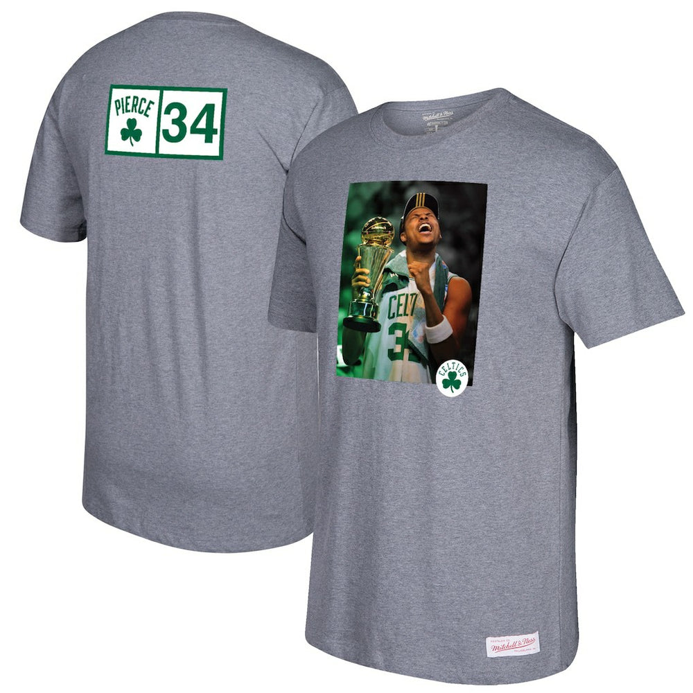 Paul Pierce Boston Celtics Graphic T-Shirt Gray