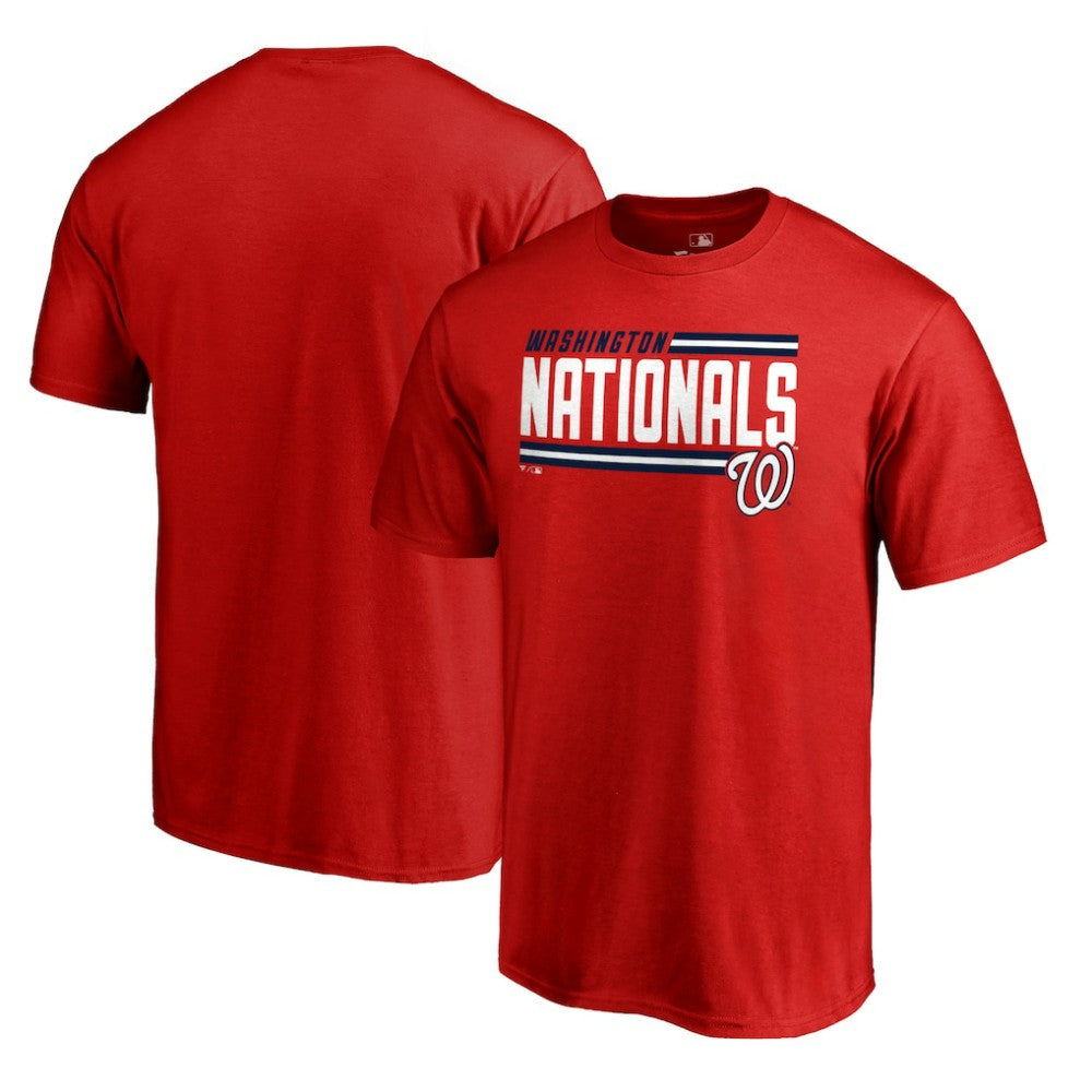 Washington Nationals Onside Stripe T-Shirt - Red T-shirts