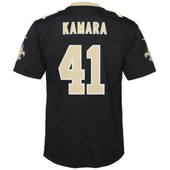 NFL Alvin Kamara New Orleans Saints Youth Game Jersey - Black