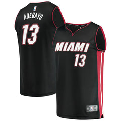 NBA Bam Adebayo Miami Heat Fast Break Replica Player Jersey - Icon Edition - Black