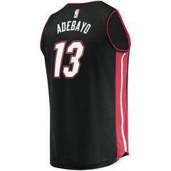 NBA Bam Adebayo Miami Heat Fast Break Replica Player Jersey - Icon Edition - Black