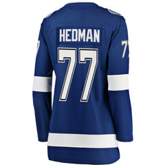 NHL Victor Hedman Tampa Bay Lightning Fanatics Women's Home Breakaway Jersey - Blue