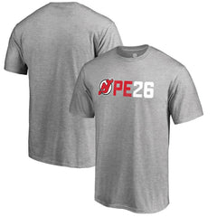 NHL Patrik Elias New Jersey Devils PE26 T-Shirt - Heather Gray