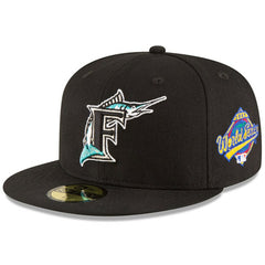 Florida Marlins New Era 1997 World Series Wool 59FIFTY Fitted Hat - Black Hats