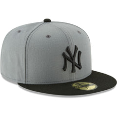 New York Yankees New Era Two-Tone 59FIFTY Fitted Hat - Gray/Black Hats