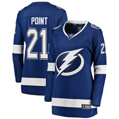 NHL Brayden Point Tampa Bay Lightning Fanatics Women's Breakaway Player Jersey - Blue