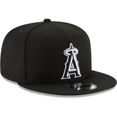 Los Angeles Angels New Era Black & White 9FIFTY Snapback Hat - Black Hats