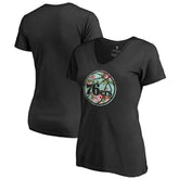 Philadelphia 76ers Lovely V-Neck T-Shirt Black
