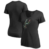 San Antonio Spurs Lovely V-Neck T-Shirt Black
