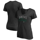 NHL Dallas Stars Women's Graceful V-Neck T-Shirt - Black