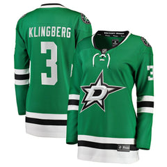 NHL John Klingberg Dallas Stars Fanatics Women's Breakaway Player Jersey - Kelly Green