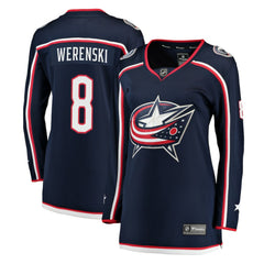 NHL Zach Werenski Columbus Blue Jackets Fanatics Women's Breakaway Jersey - Navy