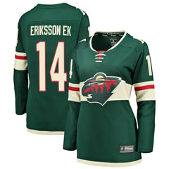 NHL Joel Eriksson Ek Minnesota Wild Fanatics Women's Breakaway Player Jersey - Green