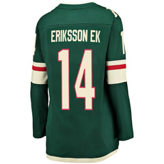 NHL Joel Eriksson Ek Minnesota Wild Fanatics Women's Breakaway Player Jersey - Green