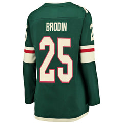 NHL Jonas Brodin Minnesota Wild Fanatics Women's Breakaway Player Jersey - Green