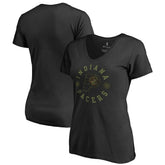 Indiana Pacers Women's Liberty V-Neck T-Shirt Black
