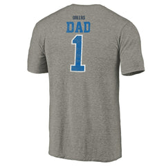 Dallas Mavericks Greatest Dad Tri-Blend T-Shirt Gray