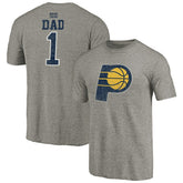 Indiana Pacers Greatest Dad Tri-Blend T-Shirt Gray