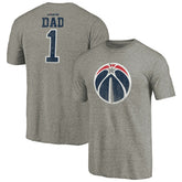 Washington Wizards Greatest Dad Tri-Blend T-Shirt Gray