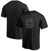 Portland Trail Blazers Cloak Camo T-Shirt Black