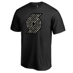 Portland Trail Blazers Cloak Camo T-Shirt Black