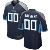 NFL Tennessee Titans Youth Custom Game Jersey - Navy
