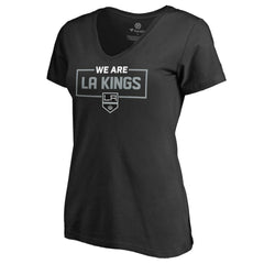 NHL Los Angeles Kings Women's Iconic Collection V-Neck T-Shirt - Black