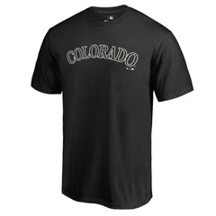 Colorado Rockies Armed Forces Wordmark T-Shirt - Black T-shirts