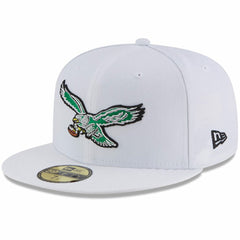 Philadelphia Eagles New Era Throwback Logo Omaha 59FIFTY Fitted Hat White