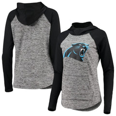 Carolina Panthers G-III 4Her by Carl Banks Women's Championship Ring Pullover Hoodie Heathered Gray/Black