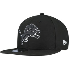 Detroit Lions New Era B-Dub 9FIFTY Adjustable Hat Black