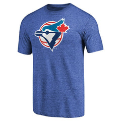 Toronto Blue Jays Cooperstown Collection Forbes Tri-Blend T-Shirt - Heathered Royal T-shirts
