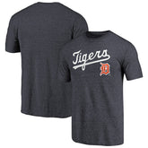 Detroit Tigers Vintage Cooperstown Collection Wahconah Tri-Blend T-Shirt - Navy T-shirts