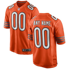 Chicago Bears Youth Alternate Custom Game Jersey Orange