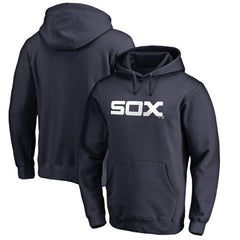 Chicago White Sox Vintage Cooperstown Collection Wahconah Fitted Pullover Hoodie - Navy Hoodies
