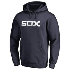 Chicago White Sox Vintage Cooperstown Collection Wahconah Fitted Pullover Hoodie - Navy Hoodies
