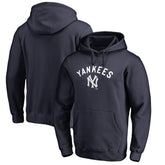 New York Yankees Vintage Cooperstown Collection Wahconah Fitted Pullover Hoodie - Navy Hoodies