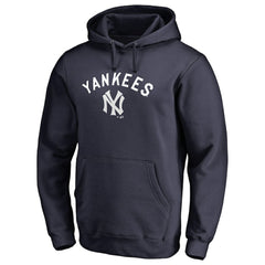 New York Yankees Vintage Cooperstown Collection Wahconah Fitted Pullover Hoodie - Navy Hoodies